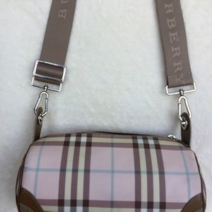 Burberry Lola Nova Check barrel bag